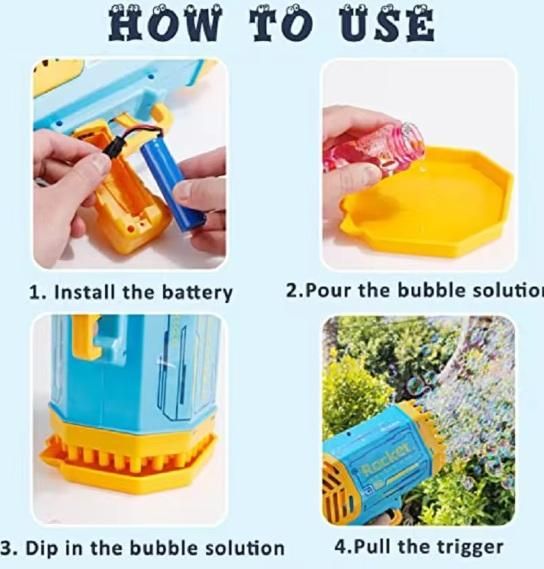Bubble Gun Machine - Bubble Blower