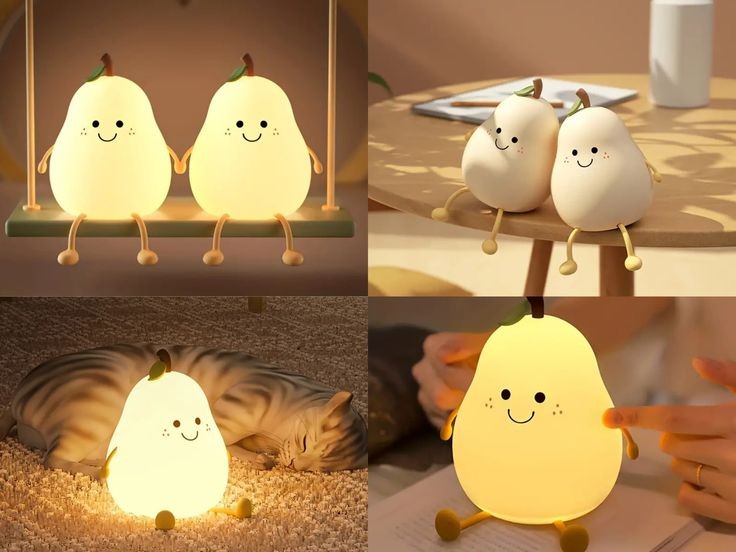 Pear-shaped night light baby Touch Lamp Dimmable