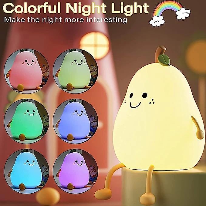 Pear-shaped night light baby Touch Lamp Dimmable