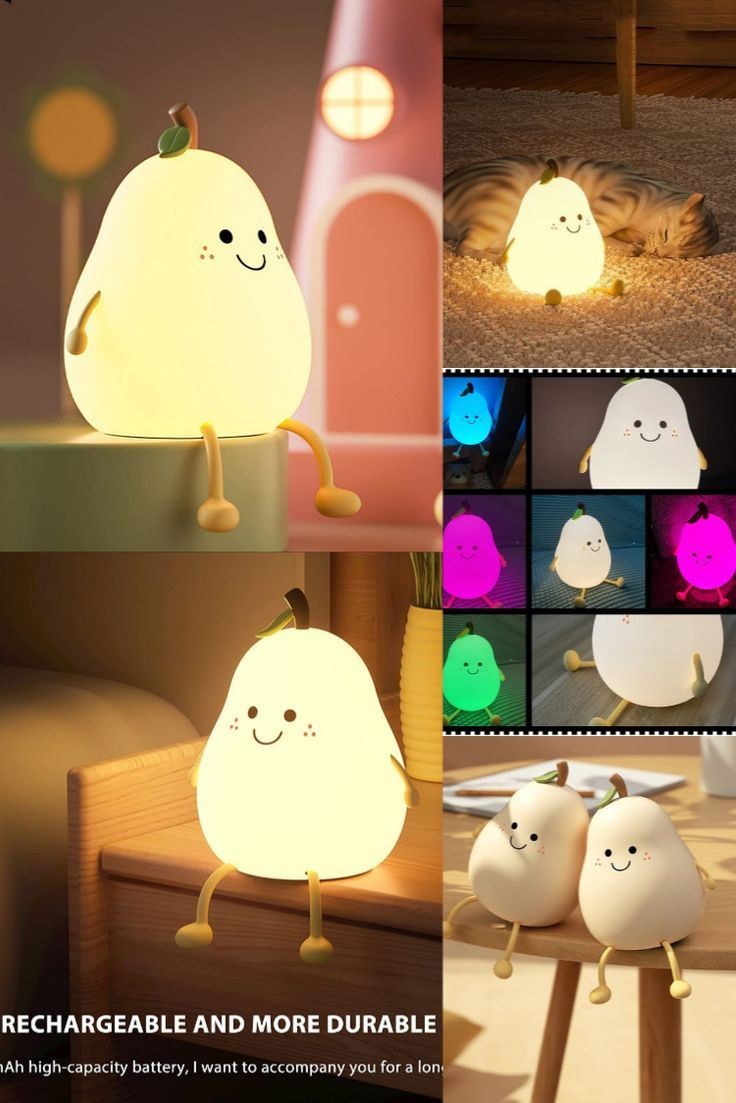 Pear-shaped night light baby Touch Lamp Dimmable